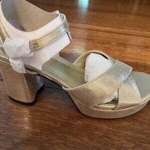 Kenneth Cole Reeva Platform Soft Gold